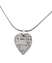  Heart-shaped Silver Amulet-pendant. Eretz-Israel. Early 20th Century - 1