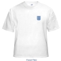  Israel T-Shirt - Seal and Wings. Double Sided. White - 2