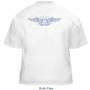  Israel T-Shirt - Seal and Wings. Double Sided. White - 1