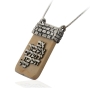 Jerusalem Stone and Silver Large Necklace - Remember Jerusalem - 2
