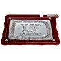  Jerusalem Wooden and Silver Plated Challah Board - 1