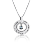 Large Silver Wheel Necklace - Beloved (Song of Songs 6:3) - 5