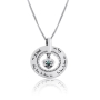 Large Silver Wheel Necklace - Beloved (Song of Songs 6:3) - 4