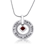 Large Silver Wheel Necklace - Daughter's Blessing - 4