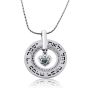 Large Silver Wheel Necklace - Daughter's Blessing - 6
