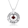 Large Silver Wheel Necklace - Son's Blessing - 4
