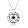 Large Silver Wheel Necklace - Son's Blessing - 3