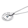  Large Silver Wheel Necklace - This Too Shall Pass - 6