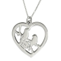 Love Birds Heart Necklace - 1