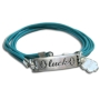 Multi-Leather Cord Luck Bracelet (Red / Turquoise) - 2