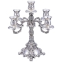  Nickel Plated 5-Candle Candelabrum - Heavy - 1