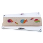 Painted Glass Challah Board: Colored Pomegranates. Lily Art - 1