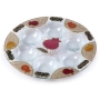 Painted Glass Seder Plate: Pomegranates. Lily Art - 1