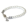 Pearl and Silver Bracelet - Star of David by Or Jewelry - 1