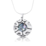 Roman Glass and Silver Arches Necklace - 2