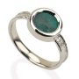 Roman Glass and Silver Solar Ring - 1
