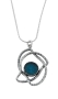   Roman Glass and Sterling Silver Twist Necklace - 1
