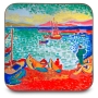 Set of 4 Andre Derain Coasters- Boats in the Port of Collioure, 1905  - 2