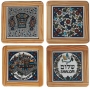 Set of 4 Assorted Coasters. Armenian Ceramic - 1