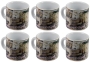  Set of 6 Collector's Miniature Mugs /Shotglasses - Jerusalem Kotel - 1