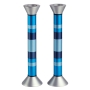 Shades of Blue: Anodized Aluminum Candlesticks (Classical). Caesarea Arts - 1
