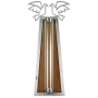  Doves Mezuzah with Wood Background. Variety of Colors - 3