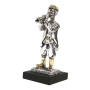  Silver Clarinetist Figurine with Golden Highlights (Large) - 1