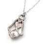 Silver Hamsa Necklace for Matchmaking and Love - 1
