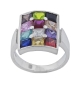 Silver Hoshen Ring with Gemstones - 1