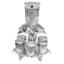  Silver Plated Wine Fountain 6 cups - Grapes - 1