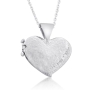 Silver and Gold Kabbalah Heart Necklace - 1