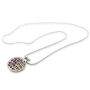 Silver and Gold Pomegranate Necklace - Beloved (Song of Songs 6:3) - 1