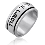 Sterling Silver Priestly Blessing Women's Spinning Ring - 1