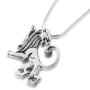 Sterling Silver Reversed Lion of Judah Necklace - 1