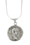  Sterling Silver Necklace. Coin of Sebaste (Samaria). Roman Period 201 C.E. Double-Sided Replica - 2