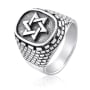Sterling Silver Star of David and Western Wall Ring - 1