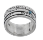  Sterling Silver Triple Spinning Ring with Turquoise -  Priestly Blessing - 1