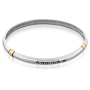 Sterling Silver and 9K Gold Classic Verses Circle Bracelet - 1