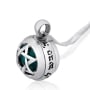 925 Sterling Silver and Turquoise Stone Star of David Necklace - 2