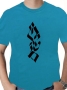 Vertical Script Flame Jerusalem T-Shirt - Variety of Colors - 7