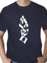 Vertical Script Flame Jerusalem T-Shirt - Variety of Colors - 8