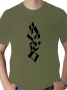 Vertical Script Flame Jerusalem T-Shirt - Variety of Colors - 10