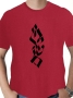 Vertical Script Flame Jerusalem T-Shirt - Variety of Colors - 2