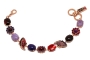 Winter Sunset : 24K Gold Plated Bracelet with Gems and Crystals by AMARO - 1