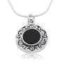 Words of Blessing: Framed Onyx 2-Sided Silver Pendant - 3