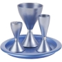 Yair Emanuel Anodized Aluminum Havdallah Set - Blue - 1