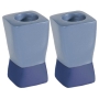 Yair Emanuel Anodized Aluminum Square Candlesticks - Variety of Colors - 1
