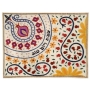 Yair Emanuel Embroidered Challah Cover - Pomegranates and Flowers - 1