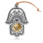  Yealat Chen Silver Plated Hamsa Wall Hanging with Home Blessing - 1