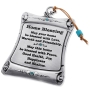 Yealat Chen Silver Plated House Blessing - Hebrew / English - 2